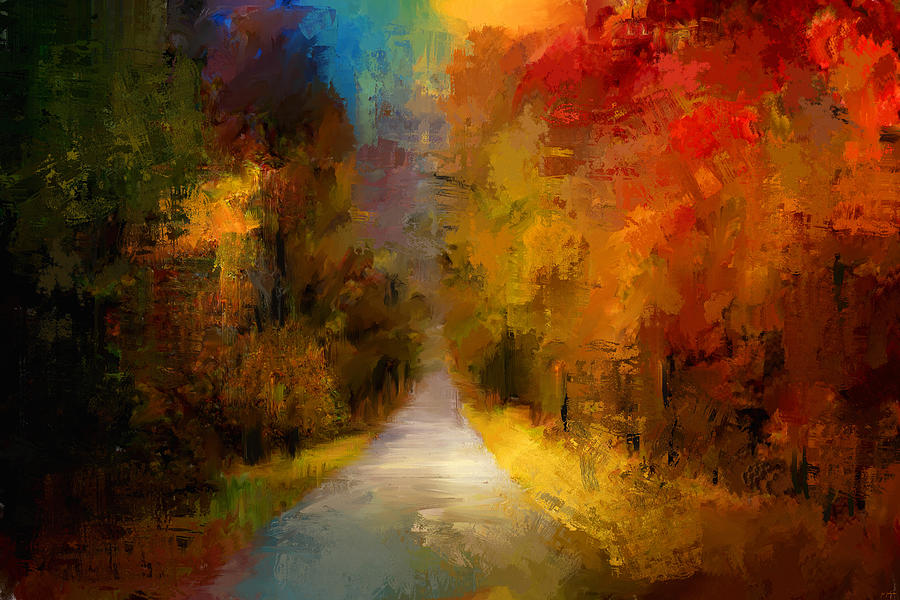 Spotlight On Autumn Painting by Jai Johnson