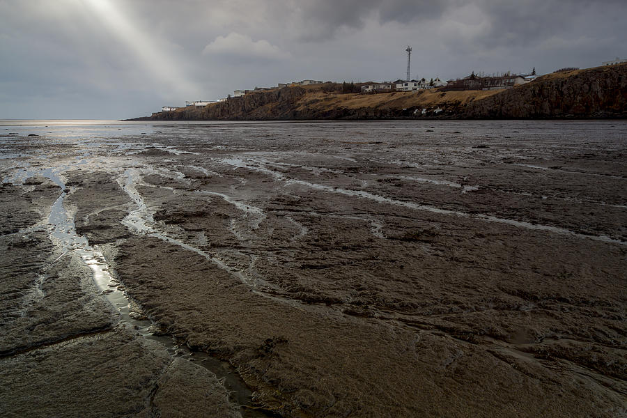 Borgarnes Photograph - Spotlight on Iceland by Glen Sumner Borgarnes Photograph - Spotlight on Iceland by Glen Sumner