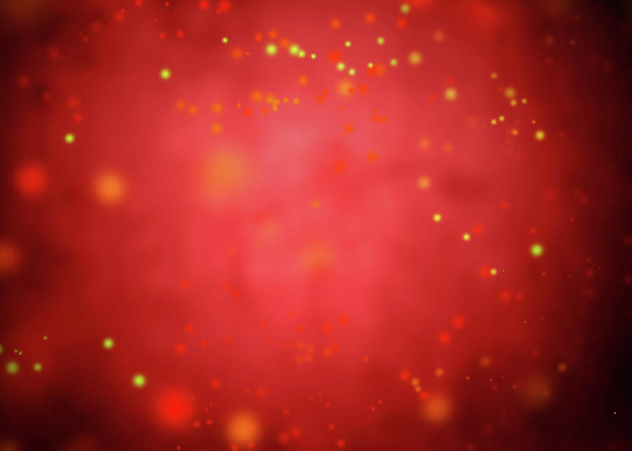 Spots on red 1 Digital Art by Les Cunliffe