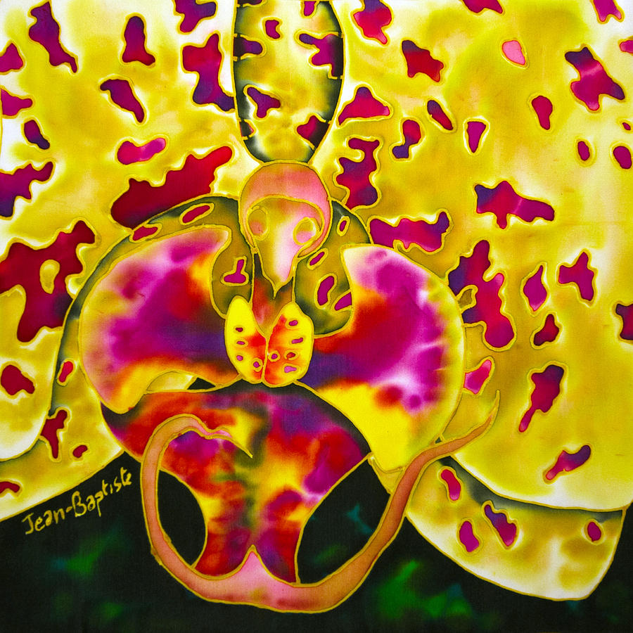 Spotted Orchid Painting by Daniel Jean-Baptiste Spotted Orchid Painting by Daniel Jean-Baptiste
