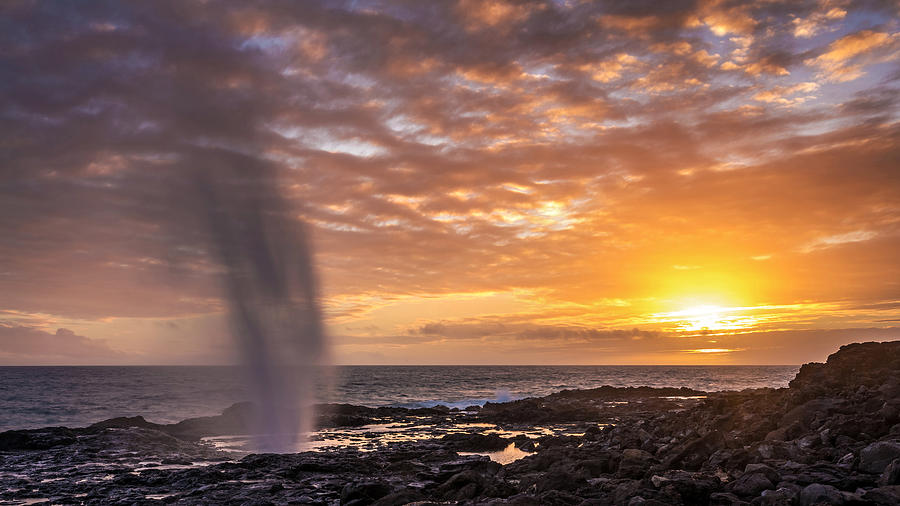 Spouting Horn Sunset Photograph by Pierre Leclerc Photography