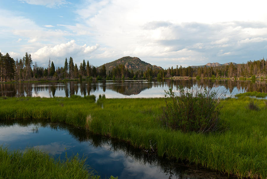 Sprague Lake Evening Reflection Photograph by Cascade Colors