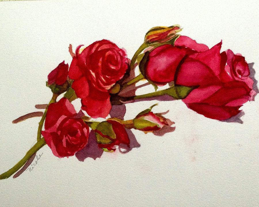 Spray Roses Painting