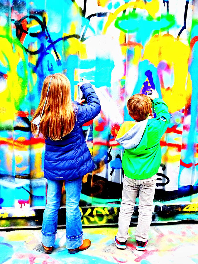 Spray Those Paris Walls  Photograph by Funkpix Photo Hunter