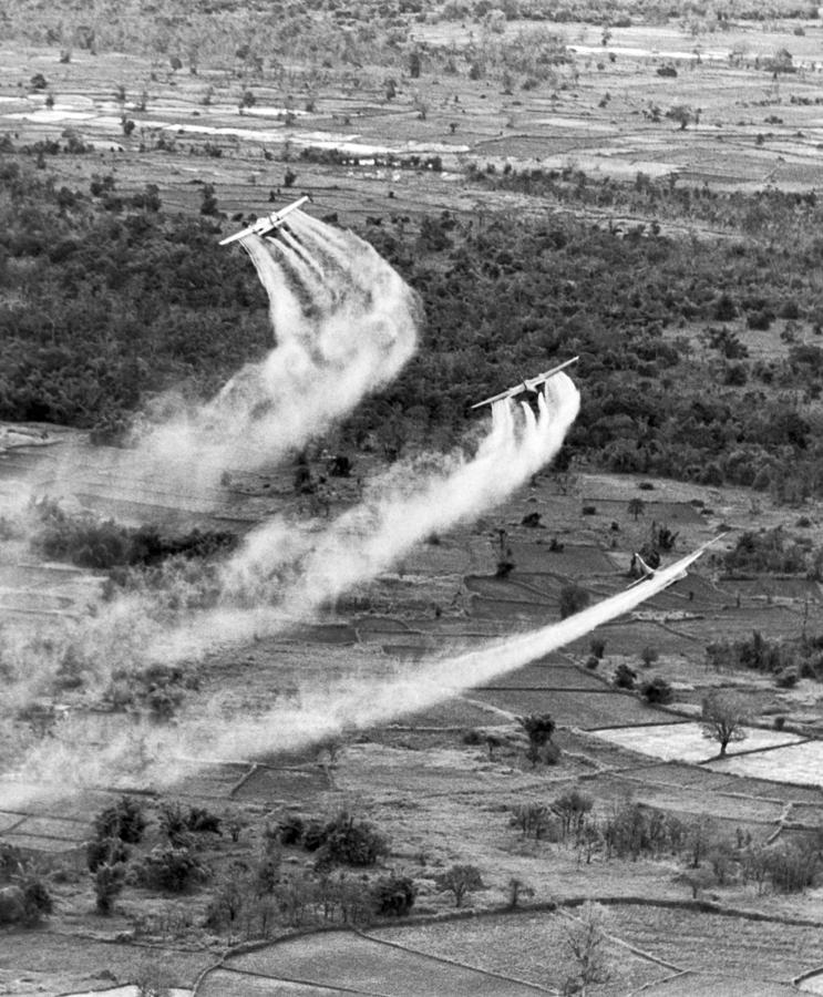 Spraying Agent Orange Photograph by Underwood Archives