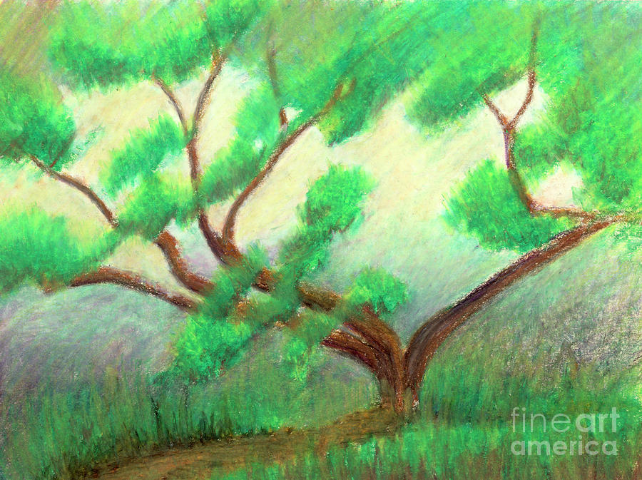 Spring Green Pastel by Jackie Irwin
