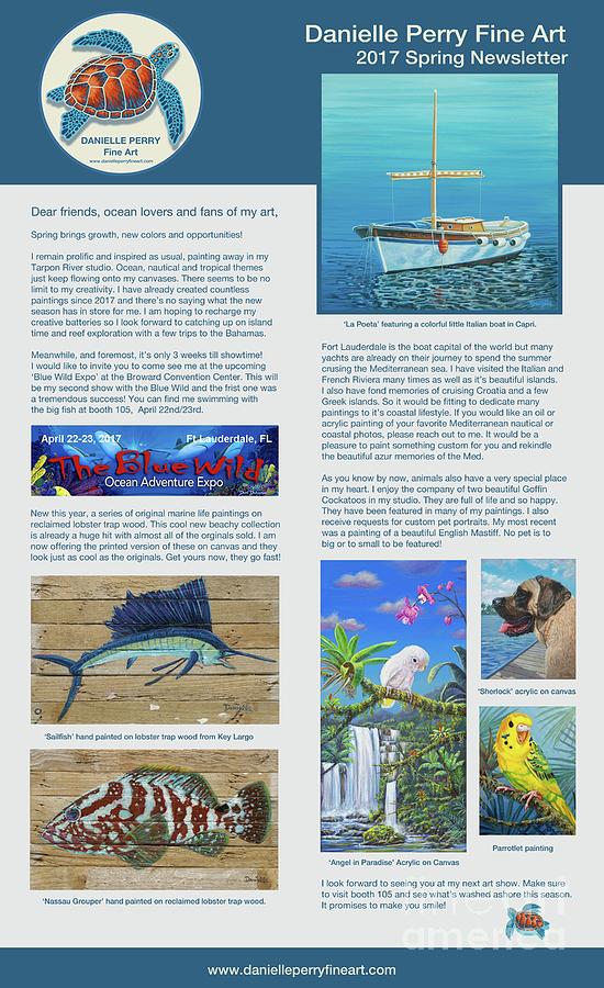 Fish Painting - Spring 2017 Newsletter by Danielle Perry