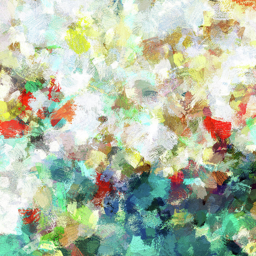 Spring Abstract Art / Vivid Colors Painting by Inspirowl Design