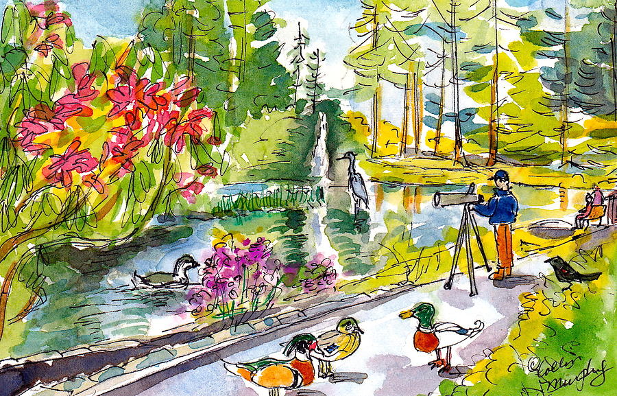 Portland Painting - Spring Activities by Collin Murphy