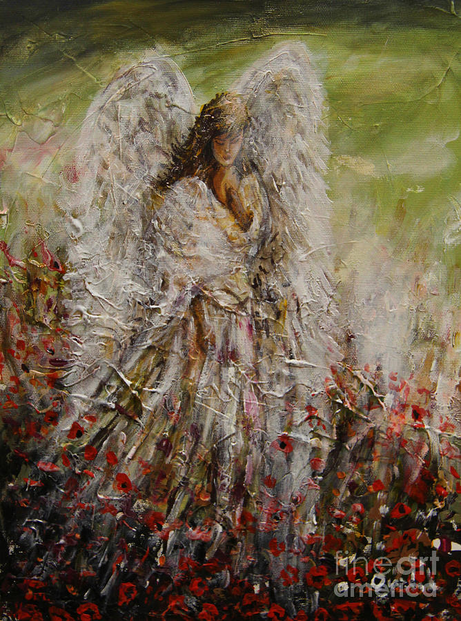 Spring Angel Painting by Dariusz Orszulik