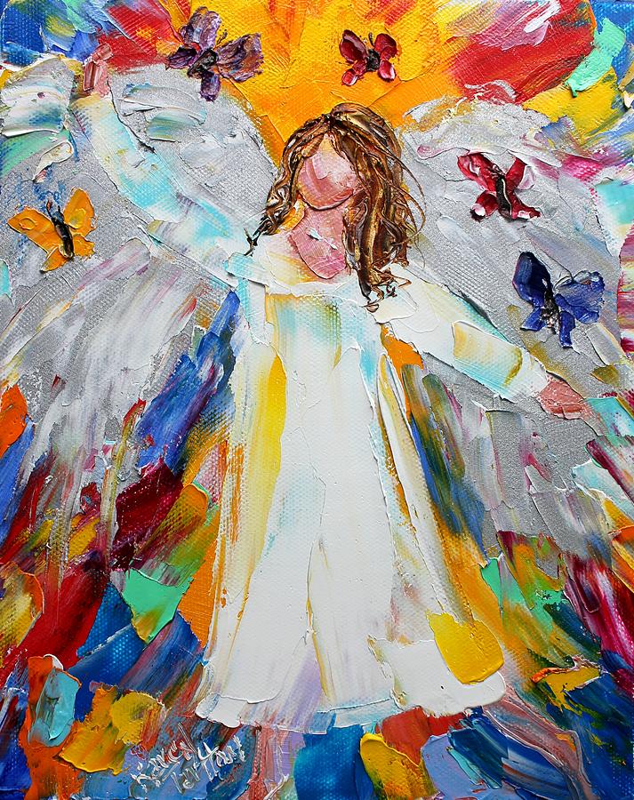 Spring Angel Painting by Karen Tarlton - Fine Art America