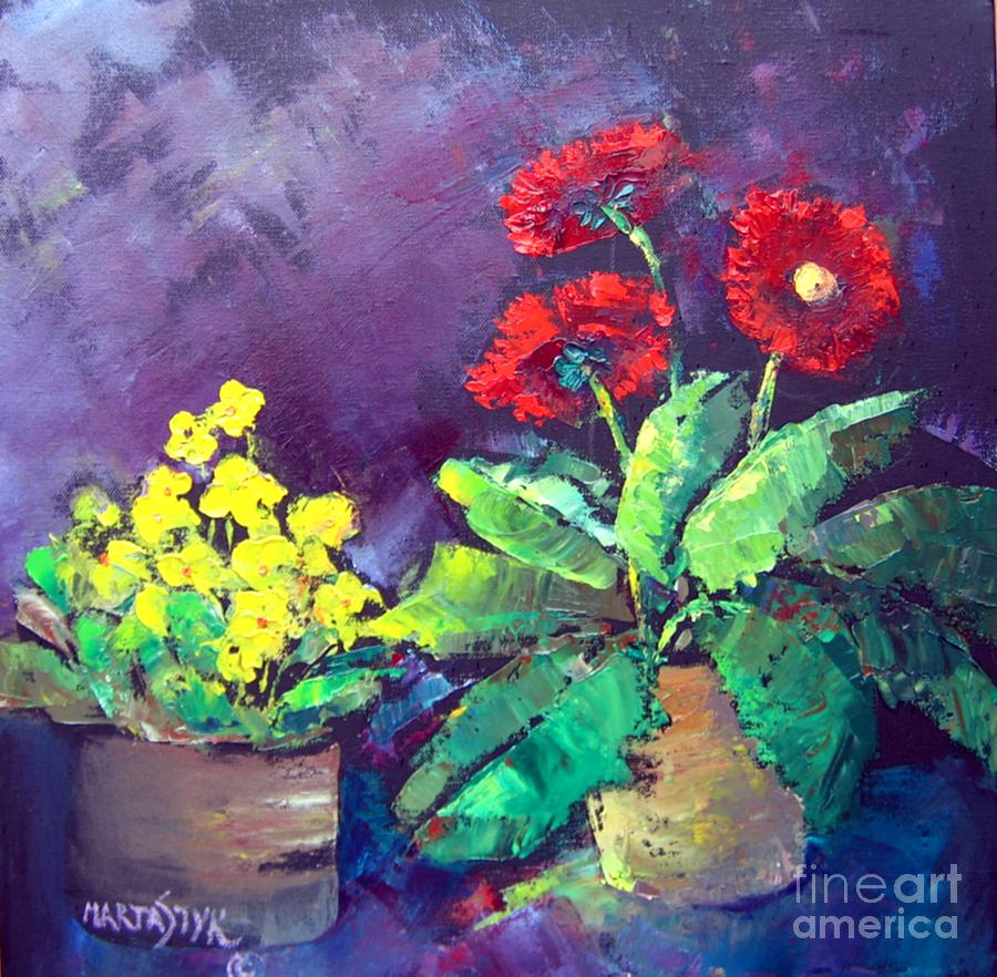 Spring Arived Painting by Marta Styk