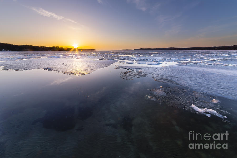 Lake Michigan Photograph - Spring around the Corner on Crystal Lake by Twenty Two North Photography