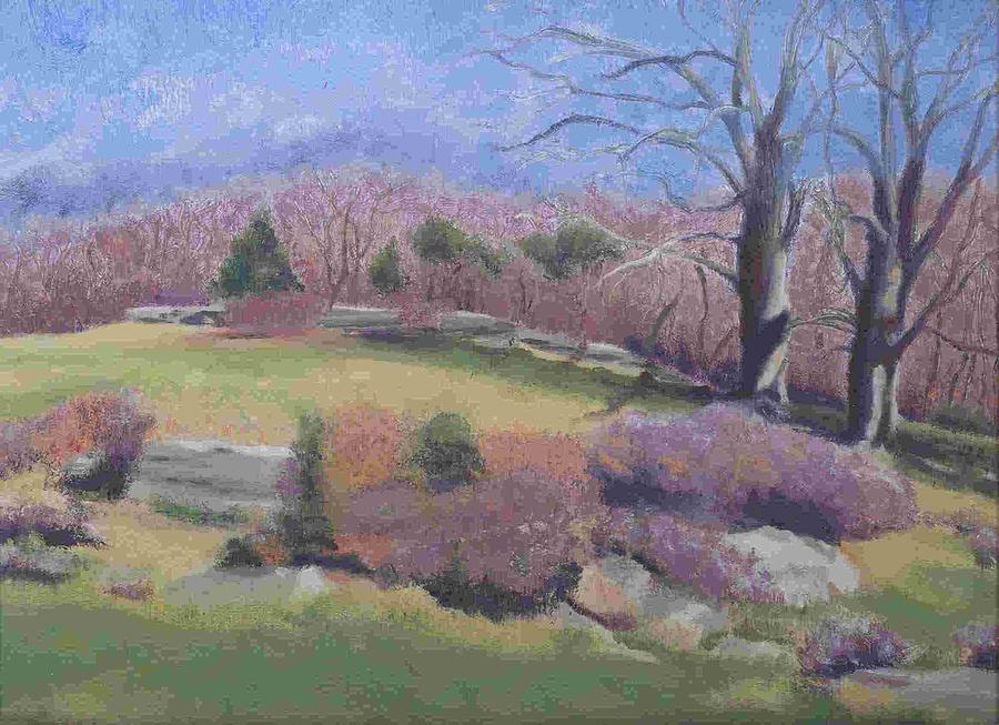Spring At Ashlawn Farm Painting by Paula Emery