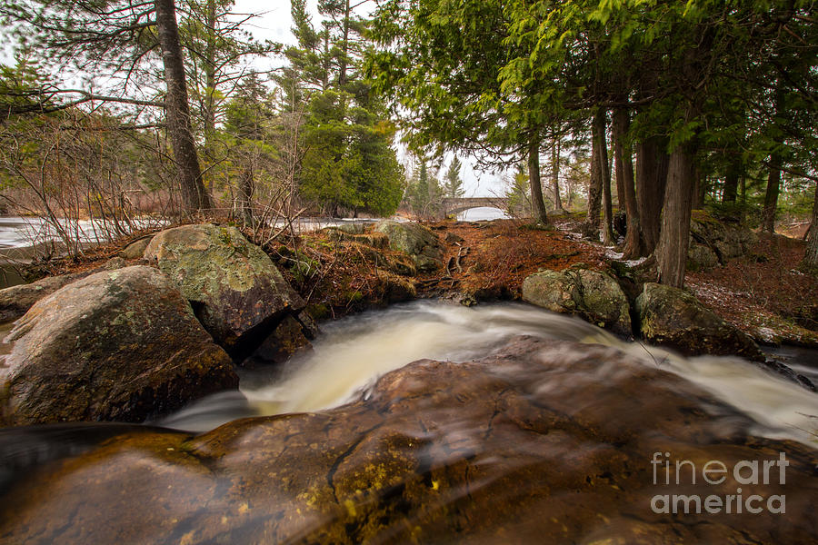 Spring at Bog River Falls Photograph by Rod Best