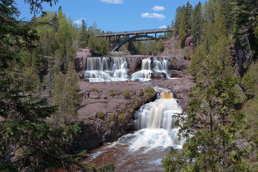 Spring at Gooseberry Falls Photograph by Susan Rissi Tregoning