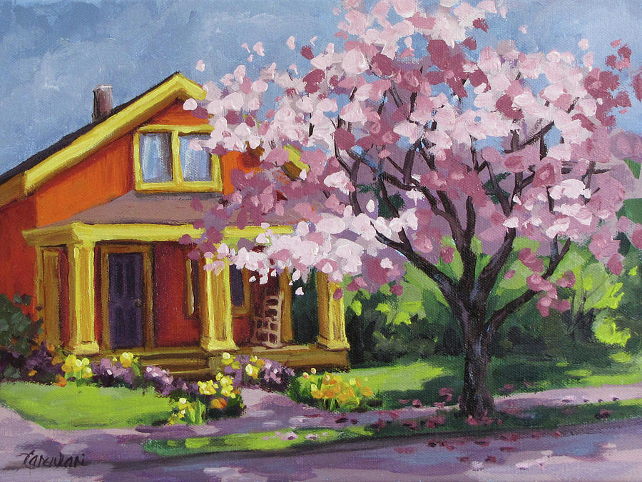Spring Painting - Spring at Last by Karen Ilari