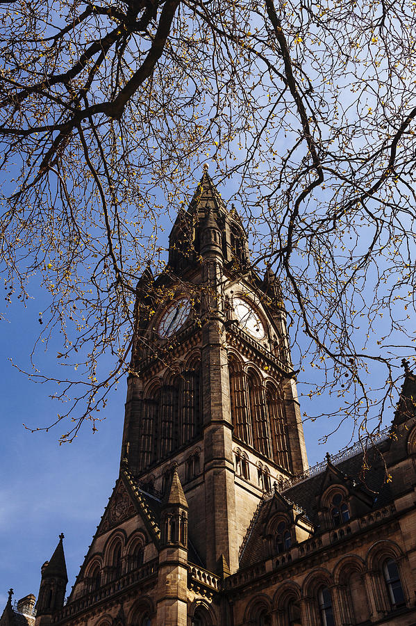 Spring at Manchester Town Hall Photograph by Laura Tucker