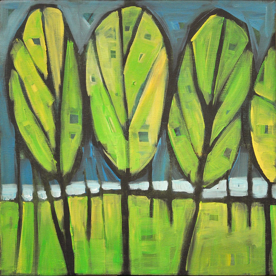 Spring At The Lake Painting by Tim Nyberg Spring At The Lake Painting by Tim Nyberg