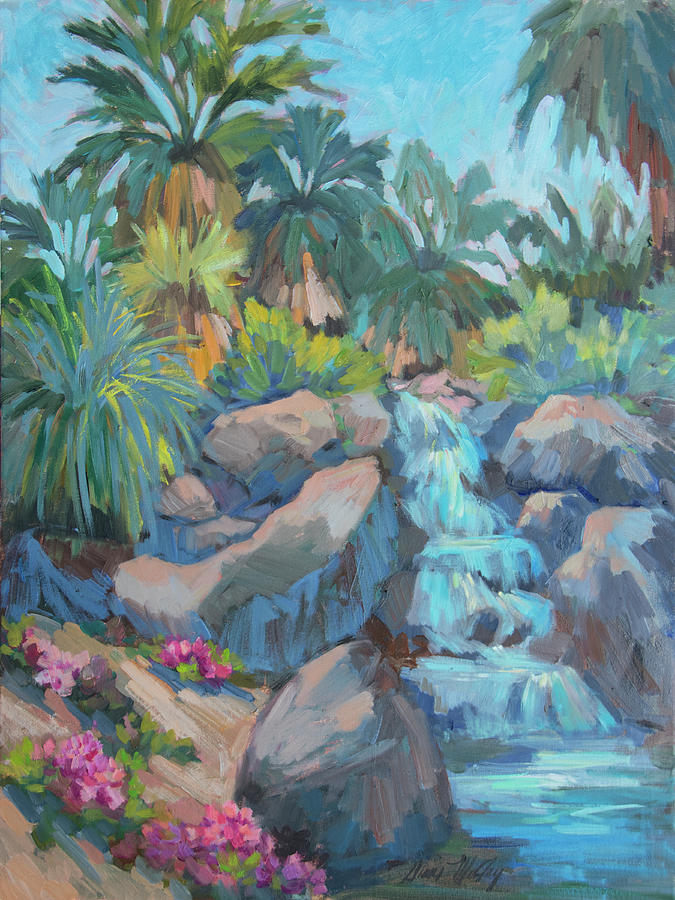 Spring At The Living Desert Painting by Diane McClary