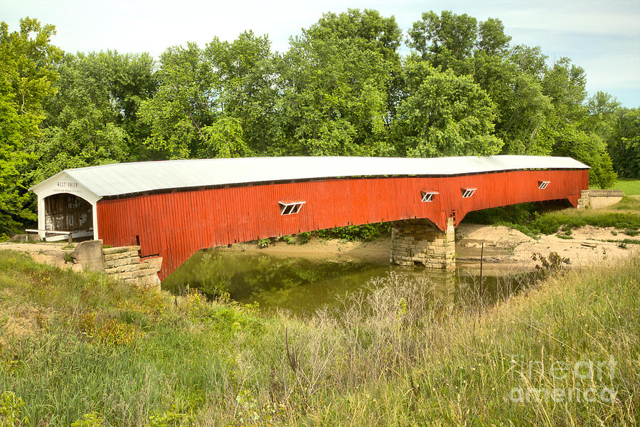 Spring At The West Union Covered Bridge Photograph by Adam Jewell