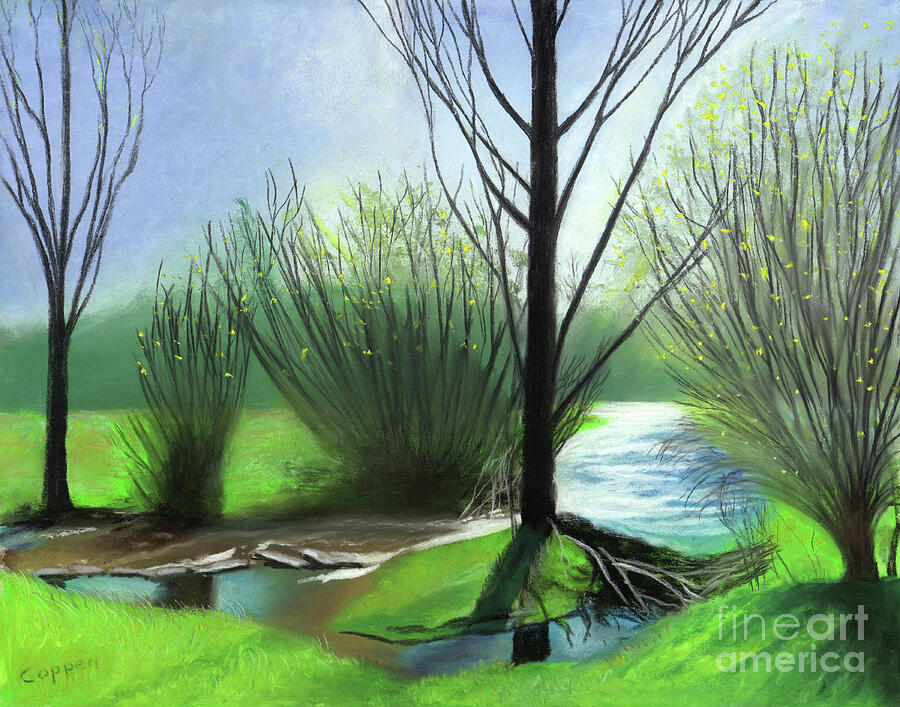 Spring at Turkey Creek Pastel by Robert Coppen