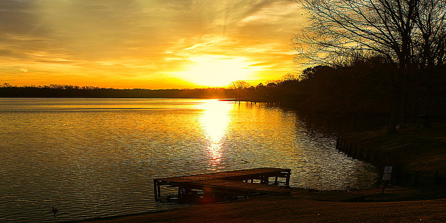 Spring Awakening Lakeside Sunrise Landscape Photograph by Barry Jones