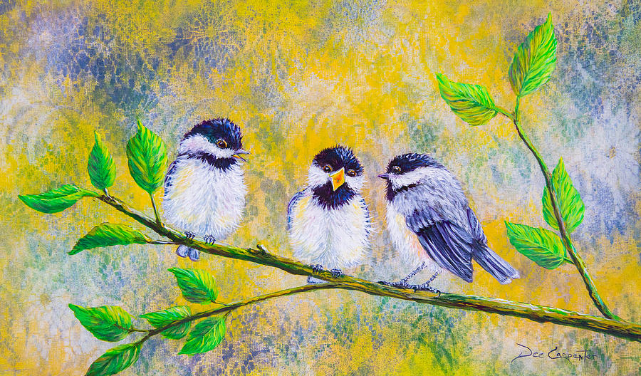 Spring Babies Painting by Dee Carpenter
