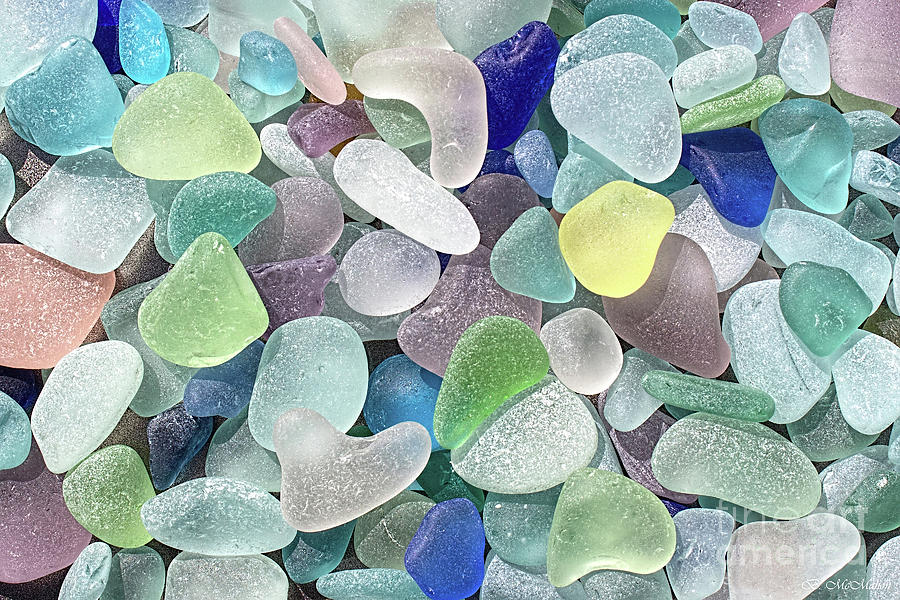 Spring Beach Glass Collection Photograph by Barbara McMahon