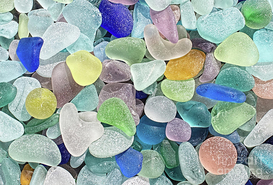 Spring Beach Glass Collection II Photograph by Barbara McMahon
