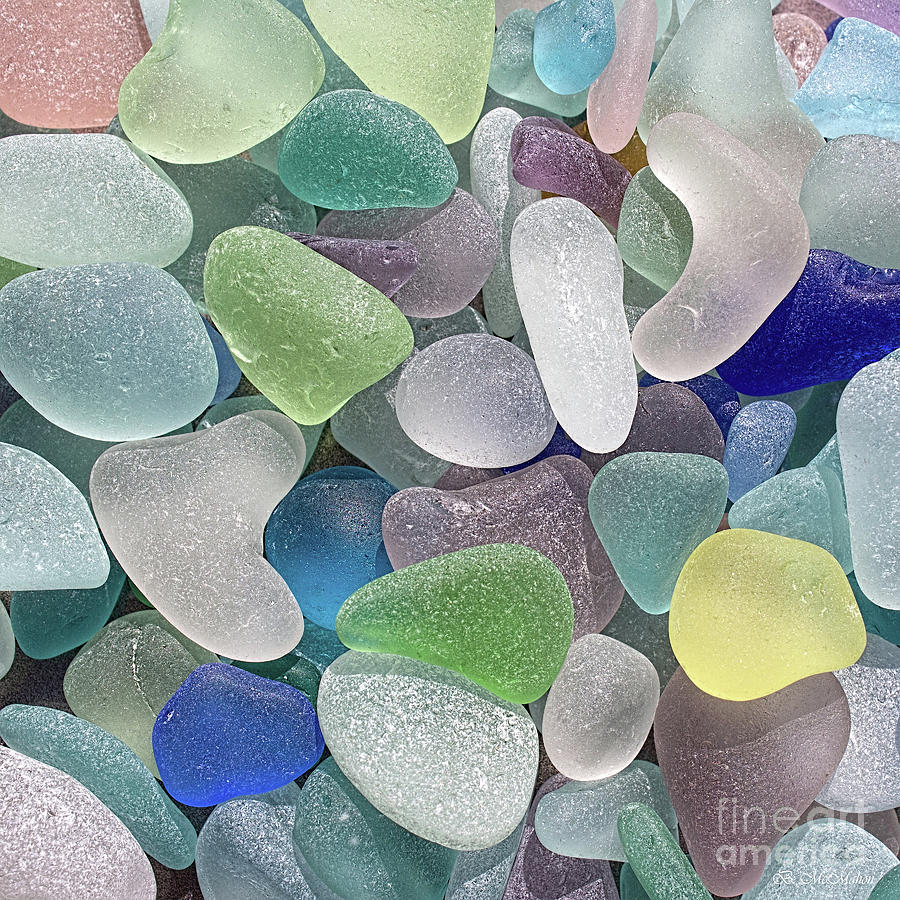 Spring Beach Glass Collection III Photograph by Barbara McMahon