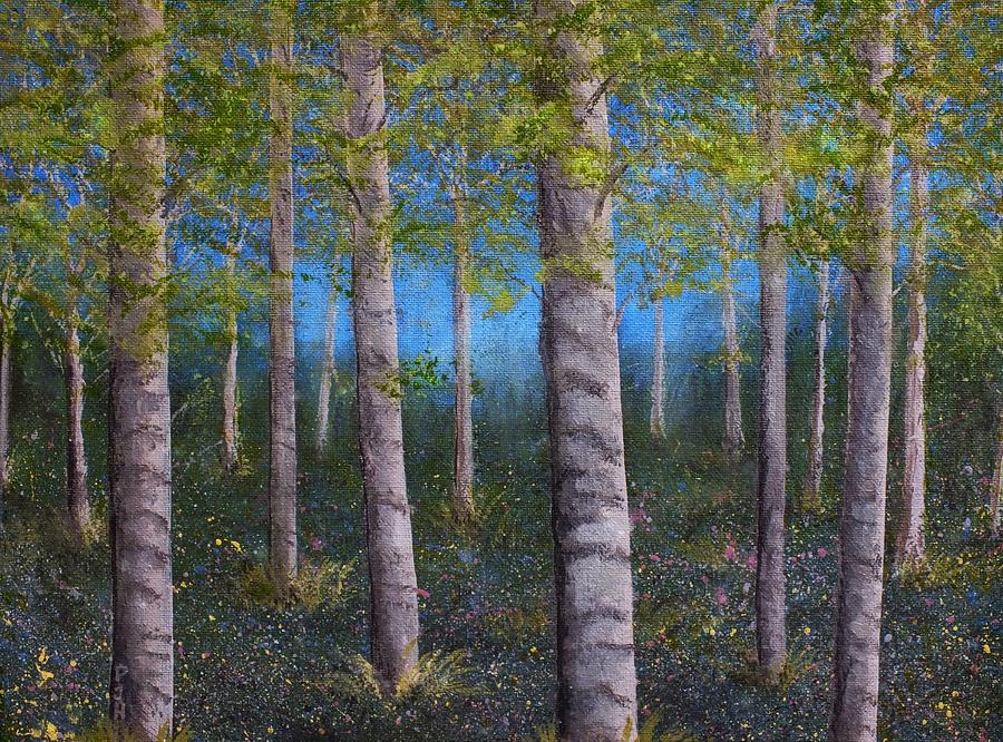 Spring Birch Grove Painting by Philip Harvey - Fine Art America