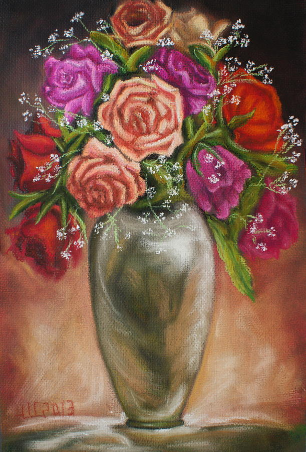 Spring Blooms Painting by Theresa Cangelosi
