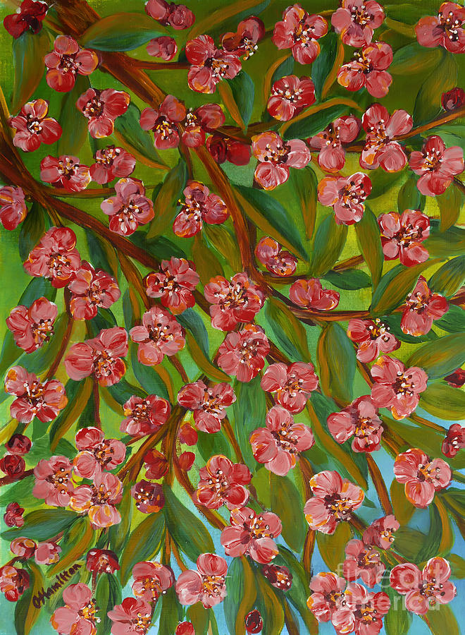 Spring Blossom Painting by Olga Hamilton