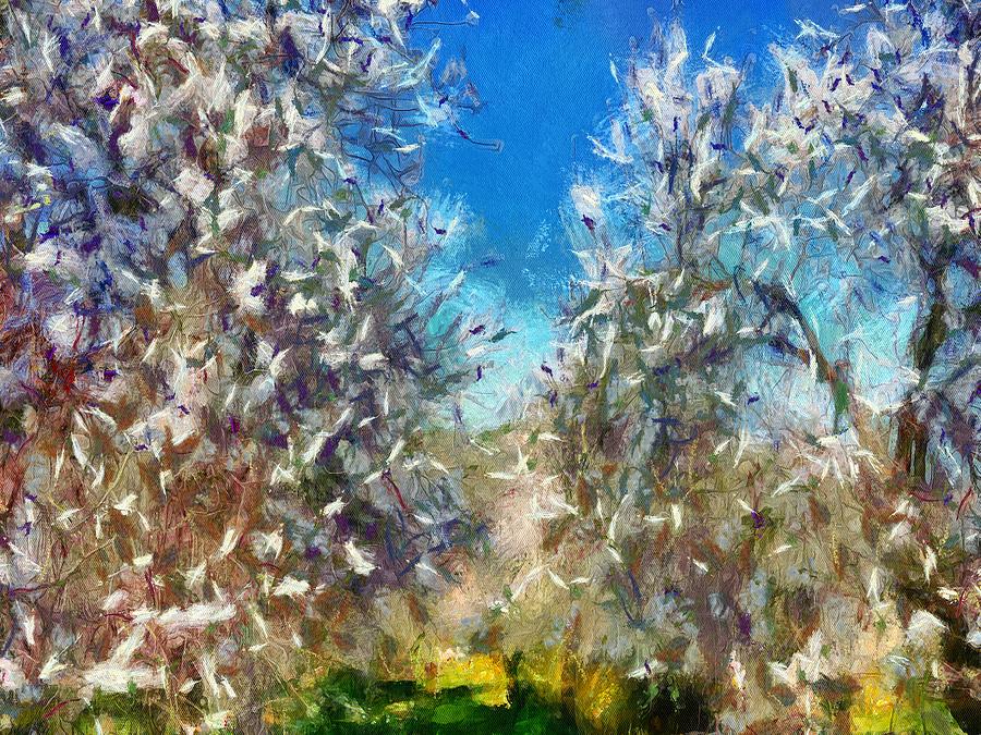 Spring Blossom Painting by Taiche Acrylic Art