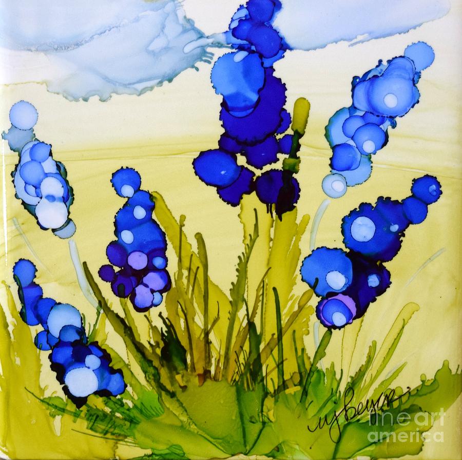 Spring Painting - Spring Blues by Marla Beyer