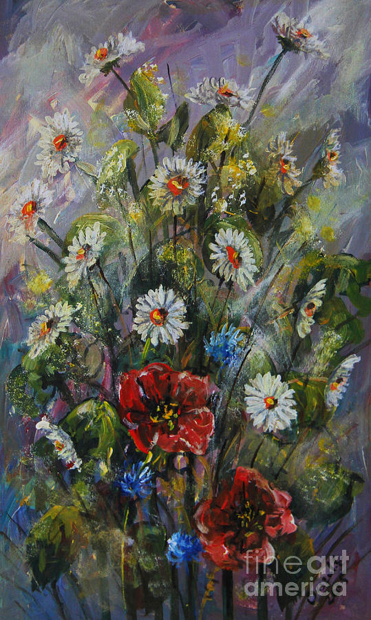 Up Movie Painting - Spring Bouquet by Dariusz Orszulik