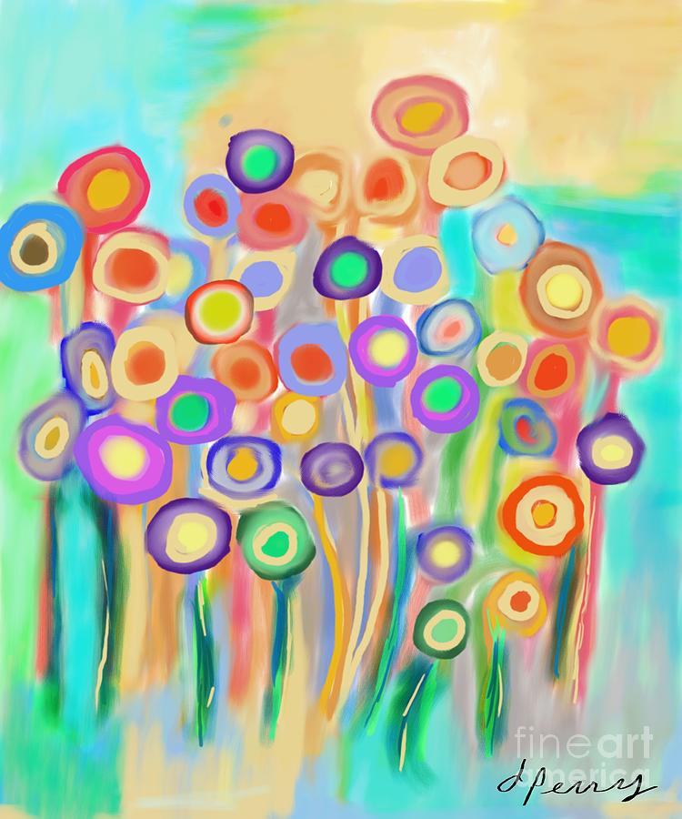 Spring Bouquet Painting by D Perry