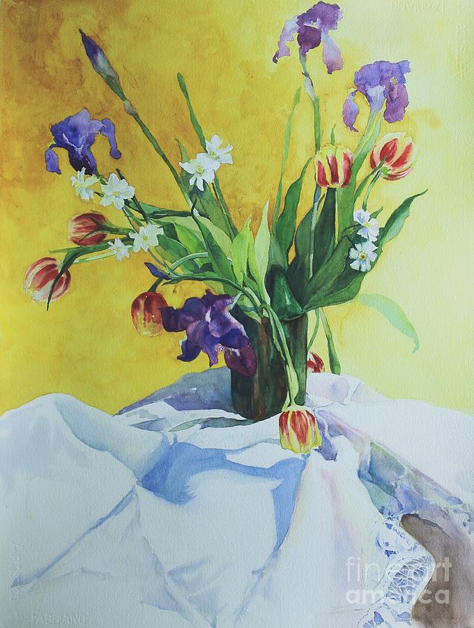 Spring Bouquet Painting by Elizabeth Carr