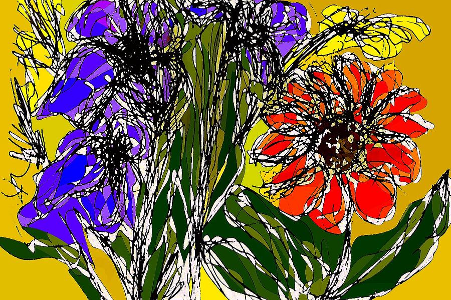 Digital Graphics Digital Art - Spring bouquet by Joseph Ferguson