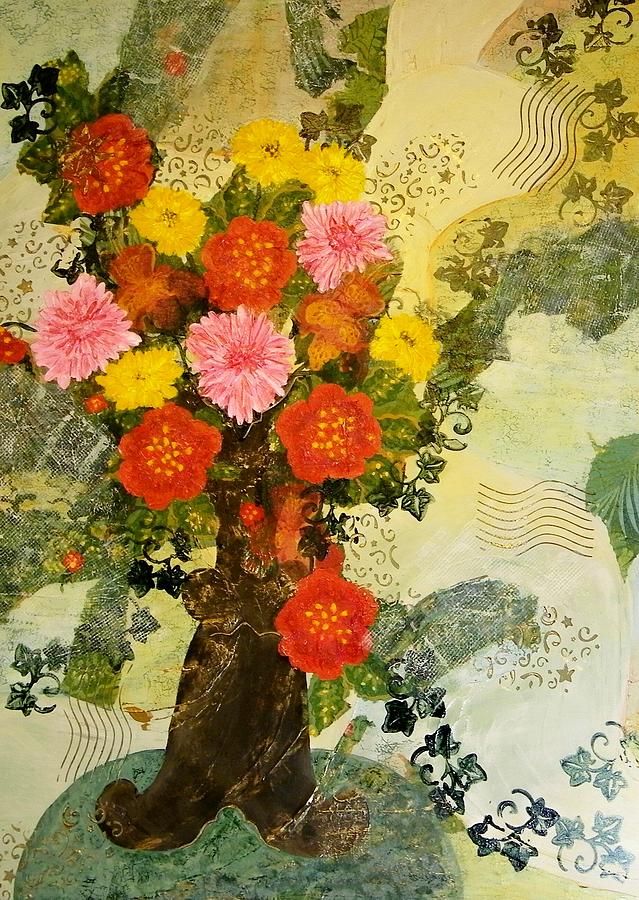 Spring Bouquet Painting by Terry Honstead