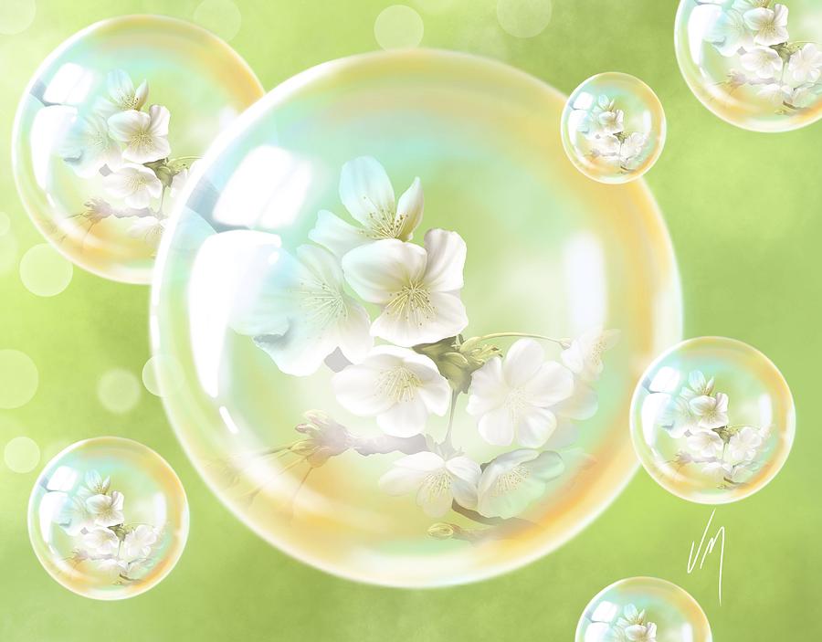 Spring bubbles  Painting by Veronica Minozzi