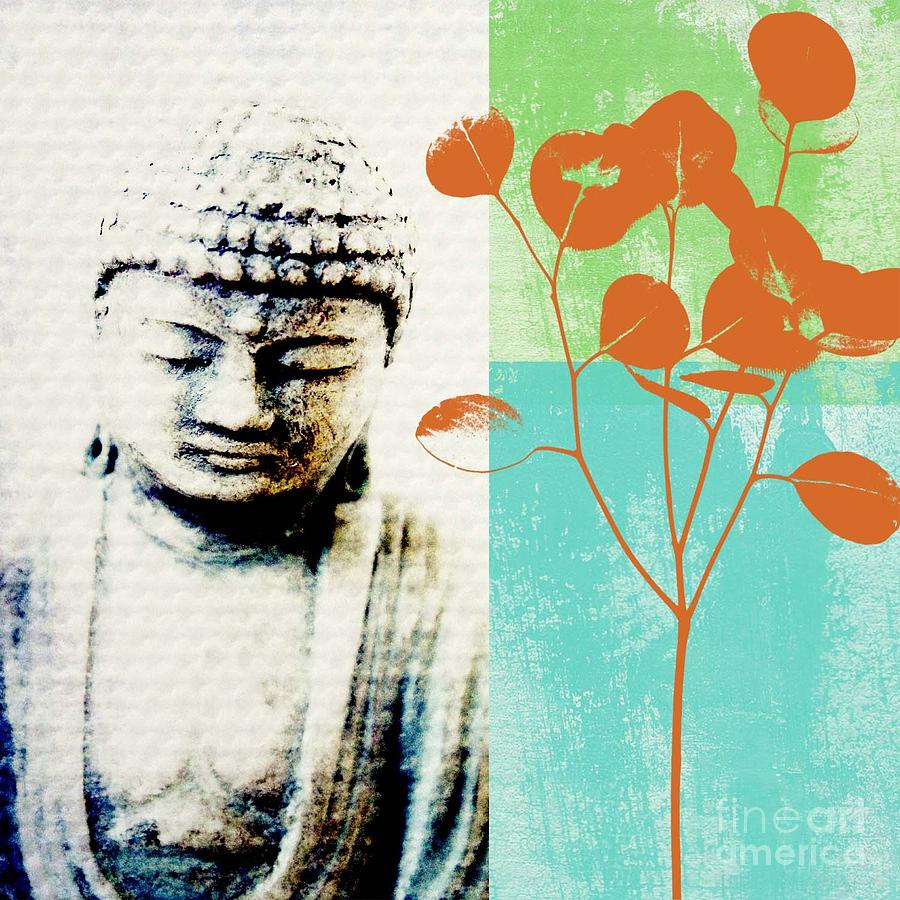Buddha Mixed Media - Spring Buddha by Linda Woods