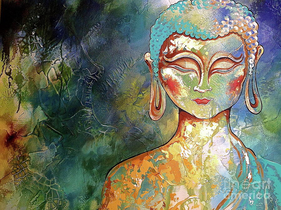 Spring Buddha upper torso Painting by Adam Peot | Fine Art America