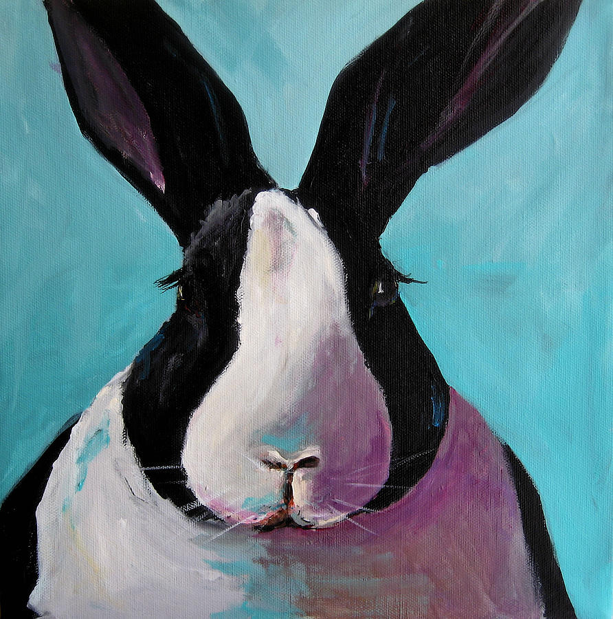 Spring Painting - Spring Bunny by Cari Humphry