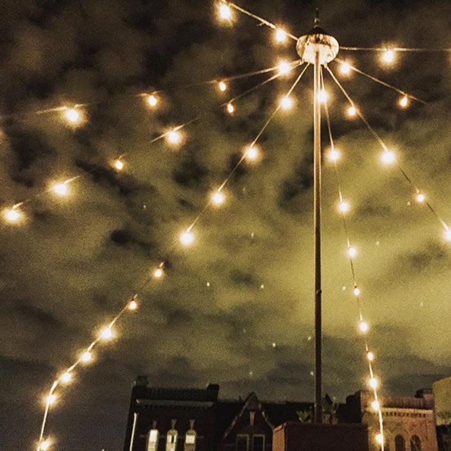 Spring. City Lights. Patio Nights Photograph by Sandy Major Photography
