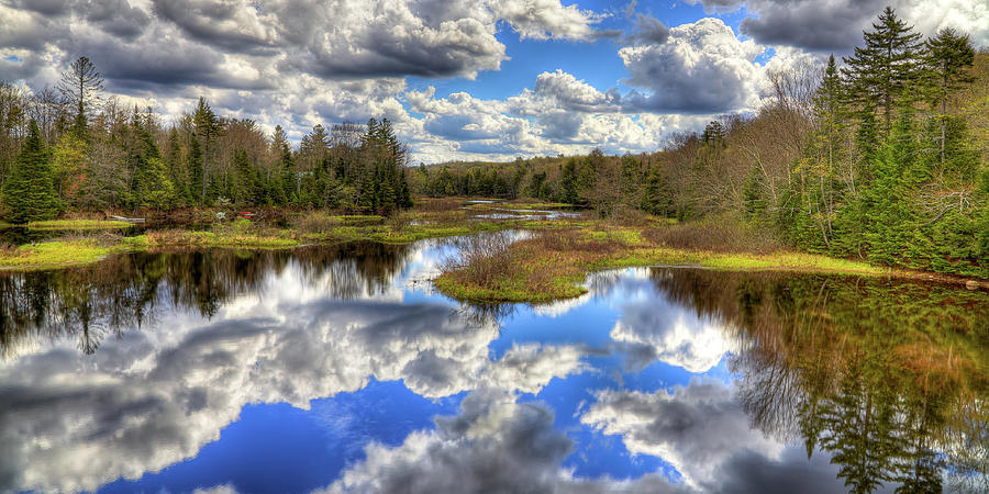 Spring Clouds Over the Moose River Photograph by David Patterson