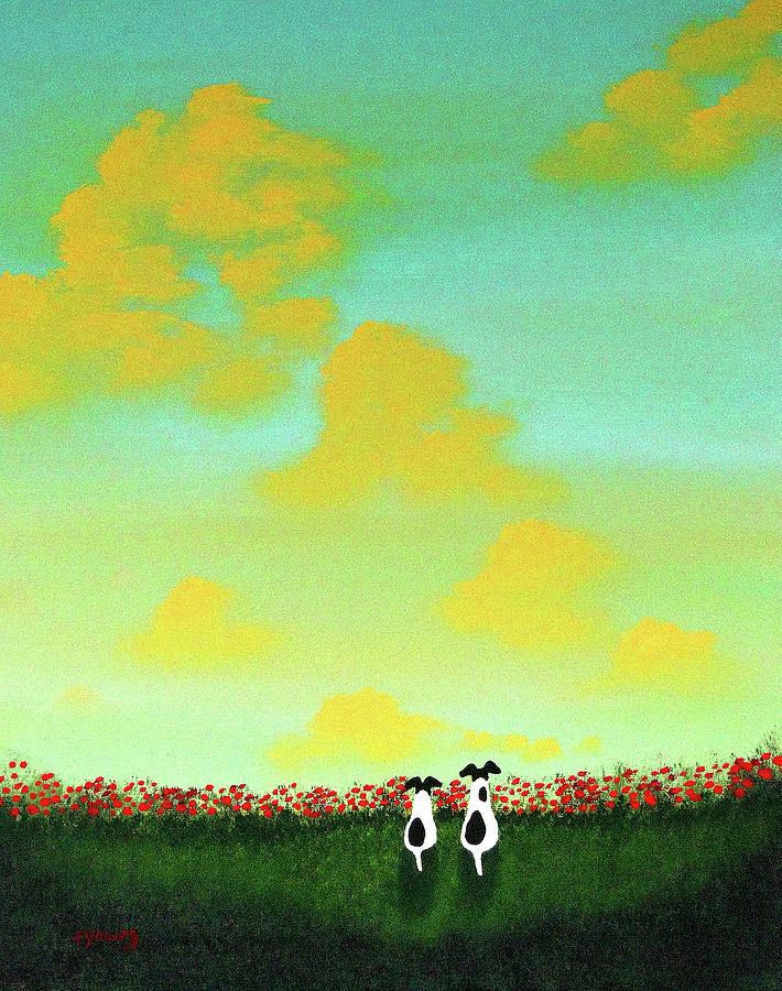 Spring Painting - Spring Clouds by Todd Young