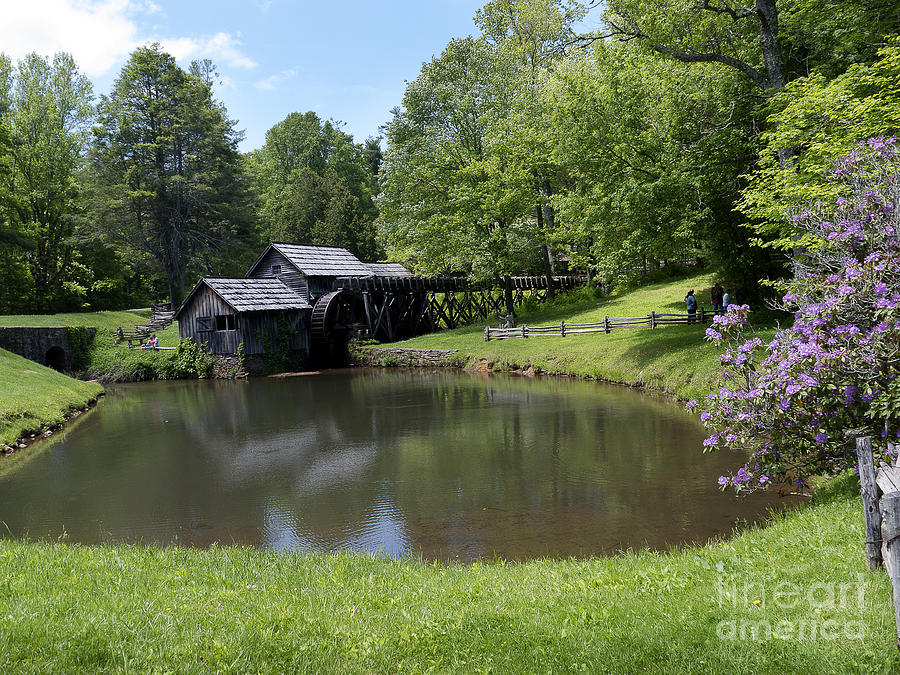 Spring comes to Mabry Mill Photograph by Brenda Kean