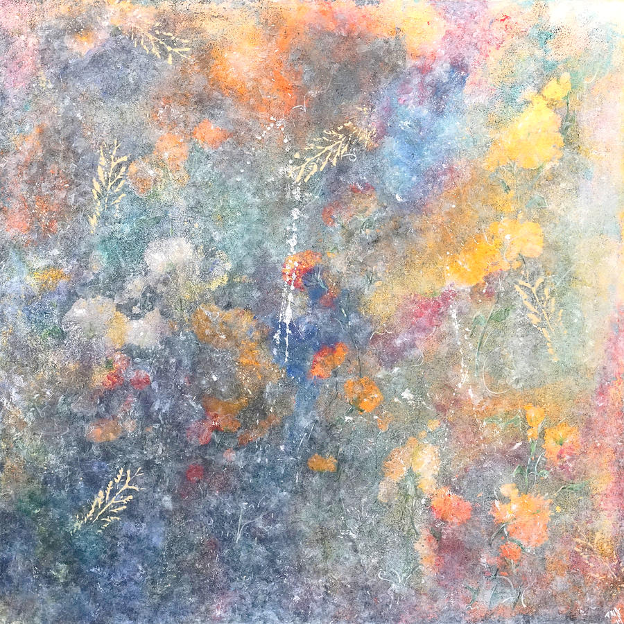 Spring Creation Painting by Theresa Marie Johnson